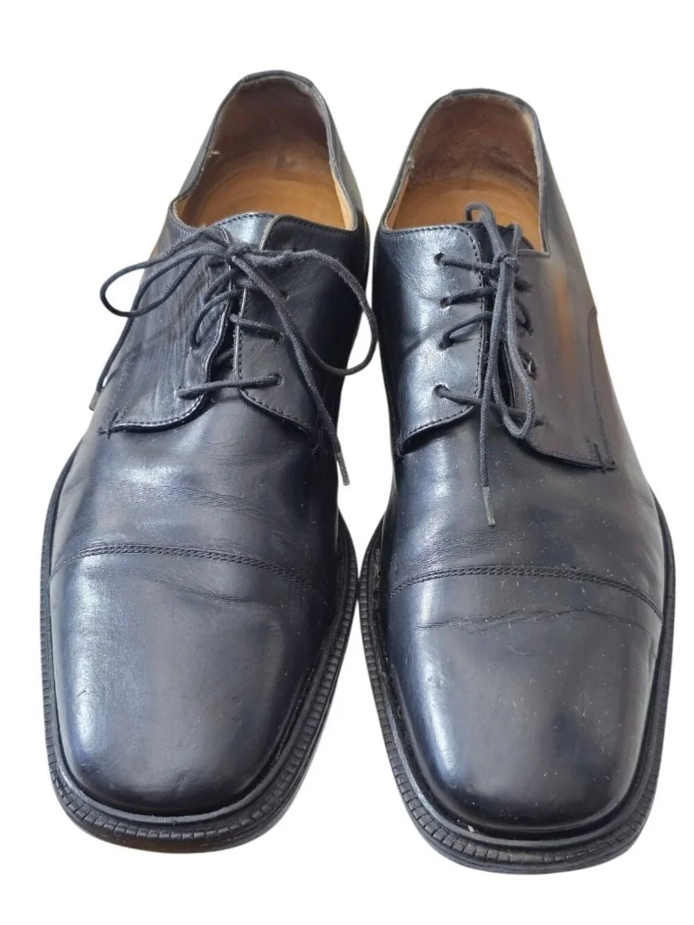 Coach Mens SZ 13 black Leather Oxfords Lace Up Work Shoes